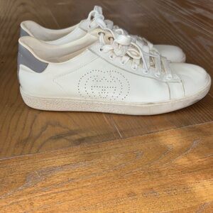 Gucci Ace White and Gray Sneakers